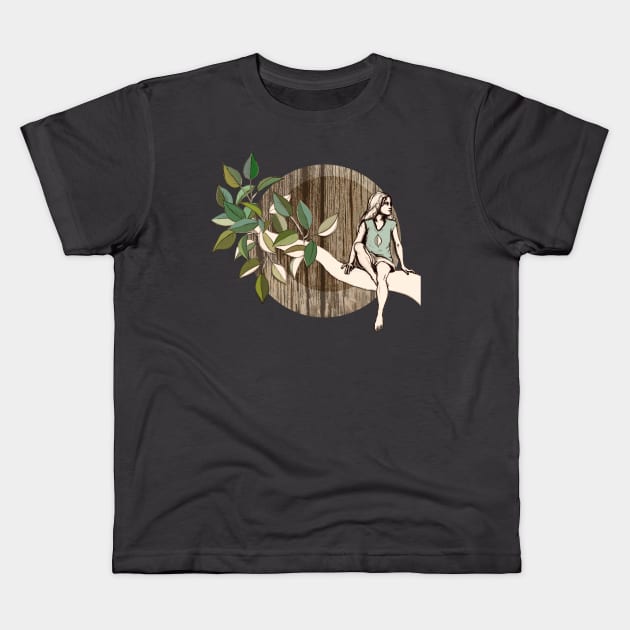 Natural Habitat Kids T-Shirt by micklyn